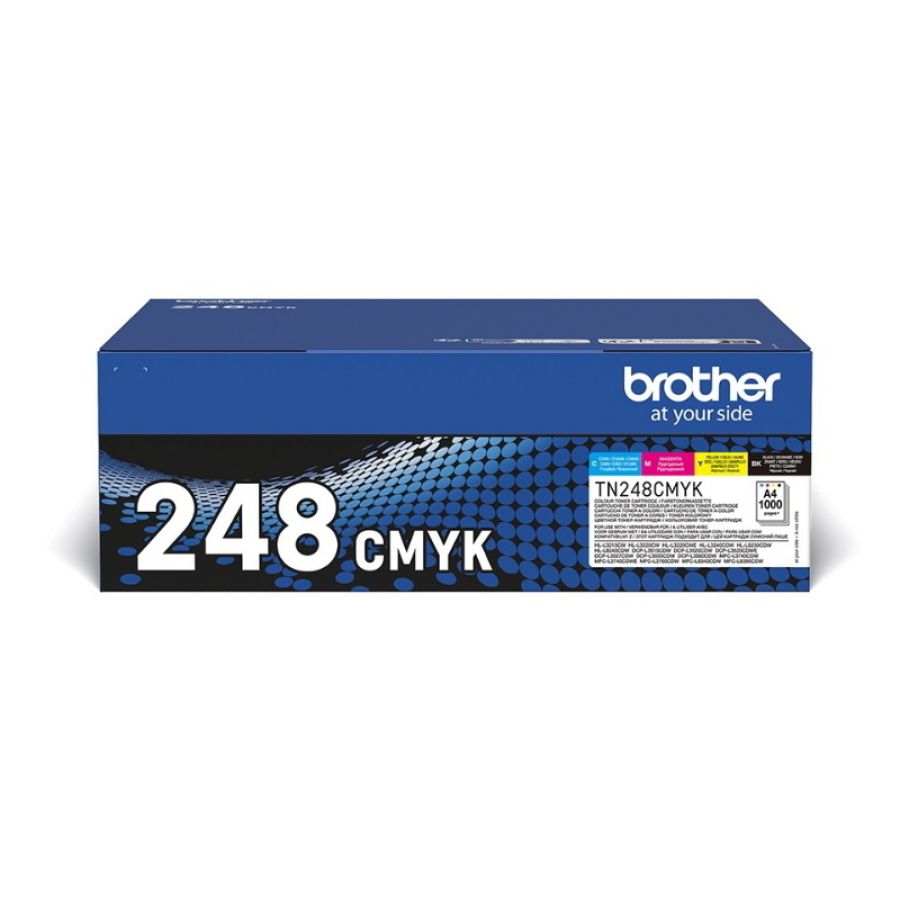 Brother tn-248val cartuccia toner 4 pz originale nero, ciano, magenta, giallo