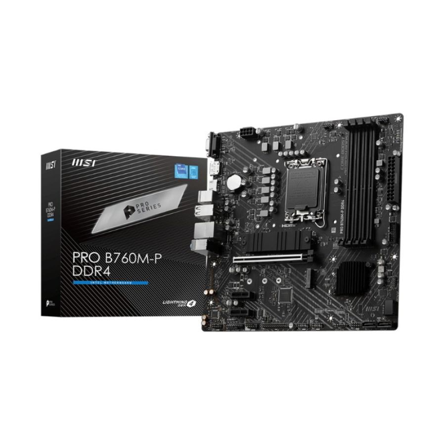 Msi pro b760m-p ddr4 scheda madre intel b760 lga 1700 micro atx