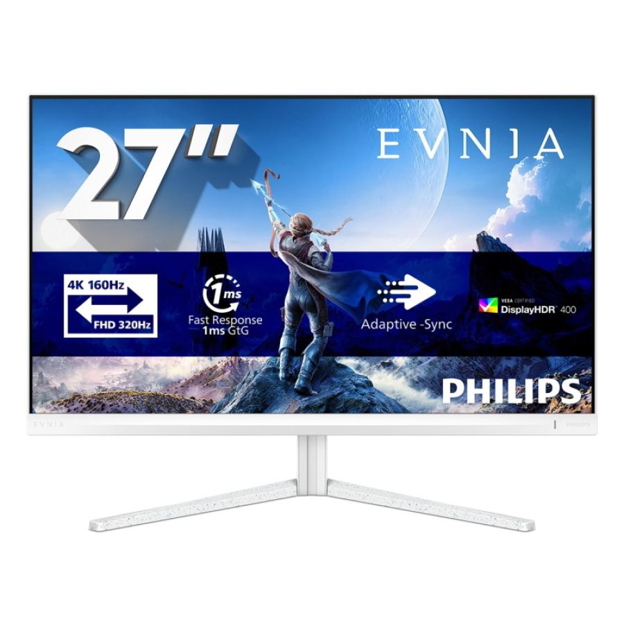 Philips evnia 5000 monitor pc 68,6 cm (27\) 3840 x 2160 pixel 4k ultra hd lcd bianco