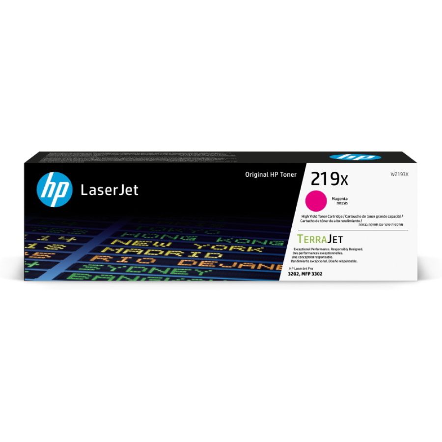 Hp cartuccia toner originale ad alta capacità laserjet 219x magenta