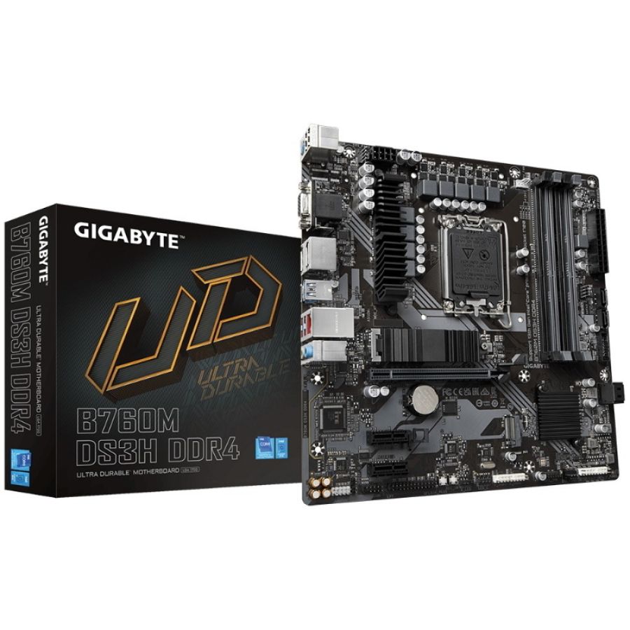 Gigabyte b760m ds3h ddr4 scheda madre intel b760 express lga 1700 micro atx