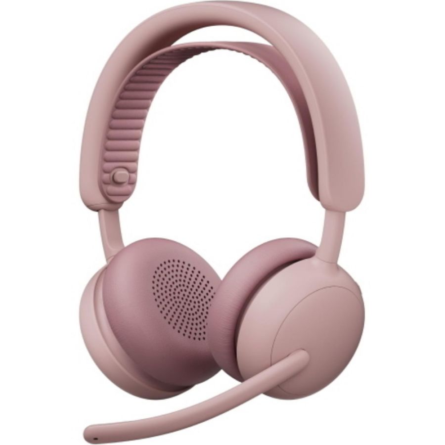 Logitech zone wireless 2 es cuffie con microfono over ear wireless bluetooth eliminazione rumore anc ibrida usb-c rosa
