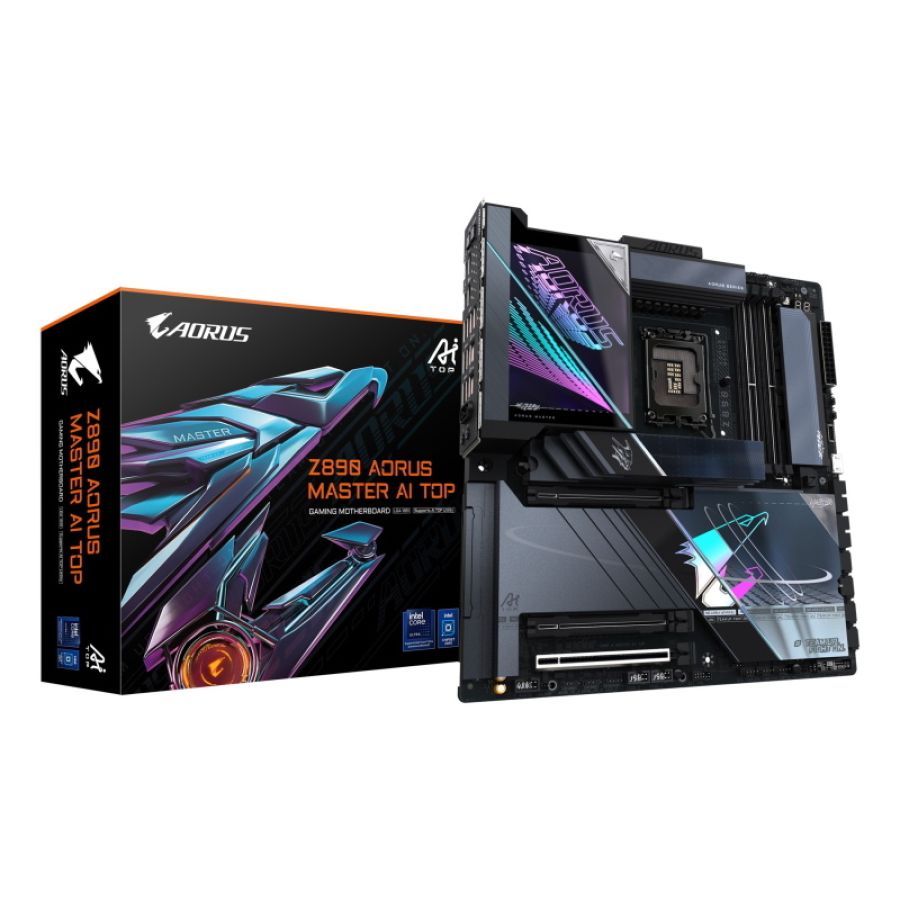 Gigabyte z890 aorus master ai top scheda madre - supporta cpu intel core ultra (serie 2), vrm a 20+1+2 fasi, fino a 9500mhz
