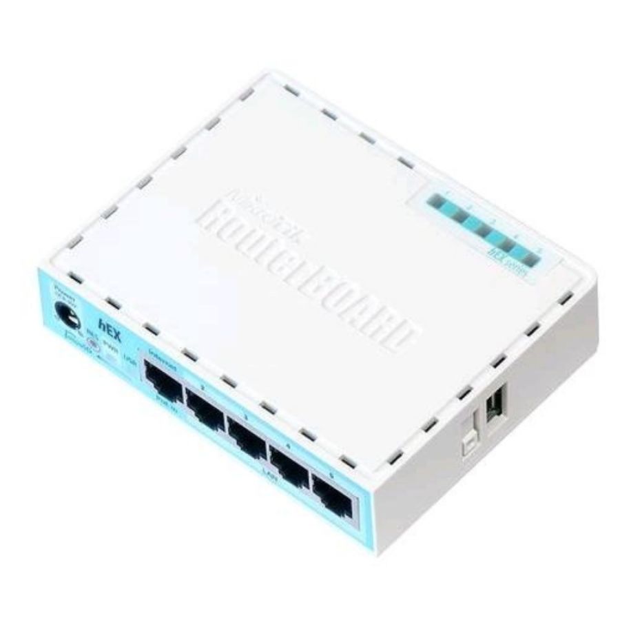 Mikrotik rb750gr3 routerboard 5 porte gigabit poe, cpu dual core 880mhz, 256mb ram, usb, microsd, routeros l4
