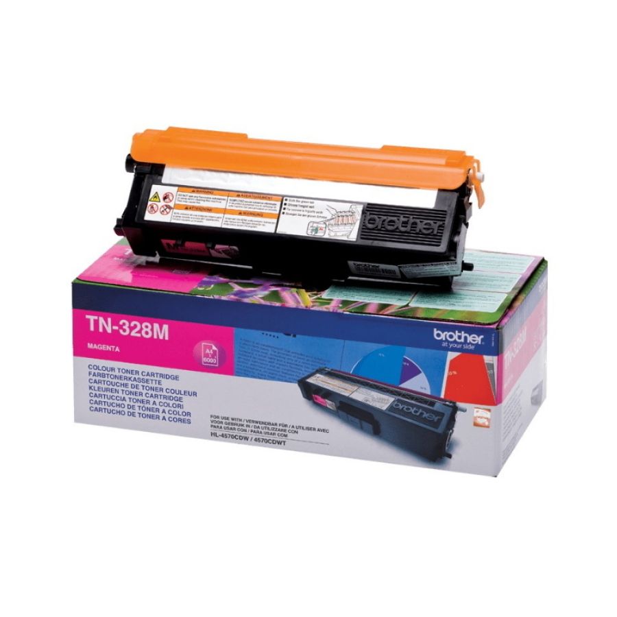 Brother tn-328m cartuccia toner 1 pz originale magenta