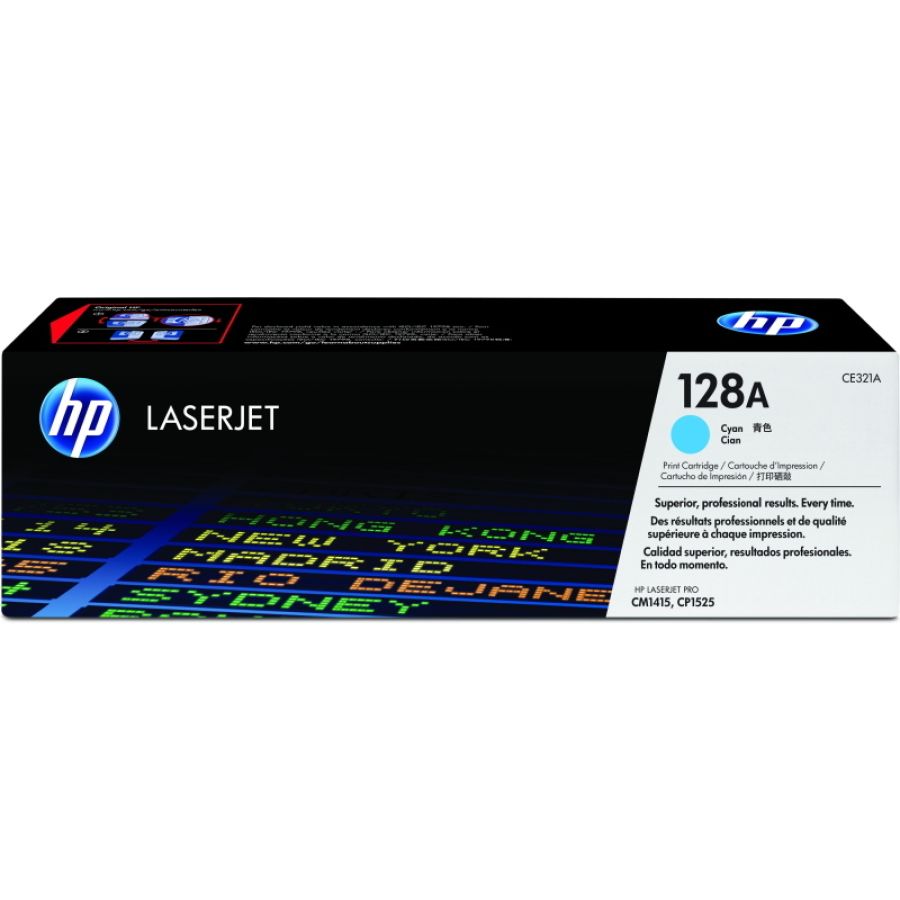 Hp cartuccia toner originale ciano laserjet 128a