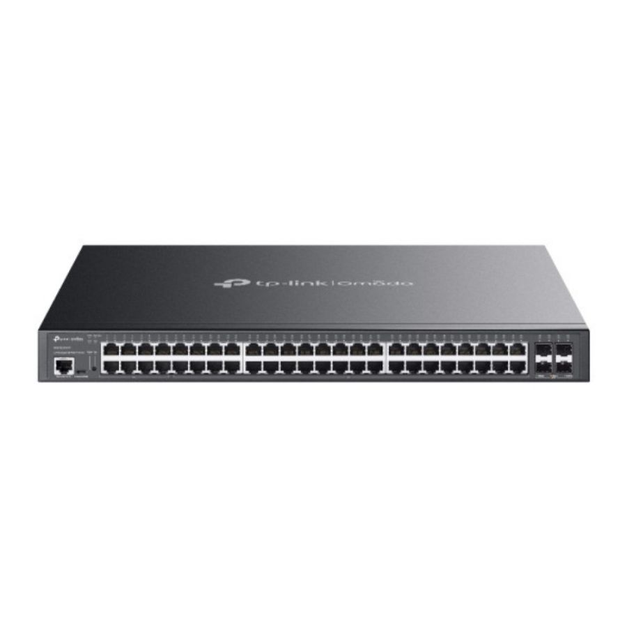 Tp-link omada sg3452xmpp switch di rete gestito l2+ gigabit ethernet (10/100/1000) supporto power over ethernet (poe) 1u nero