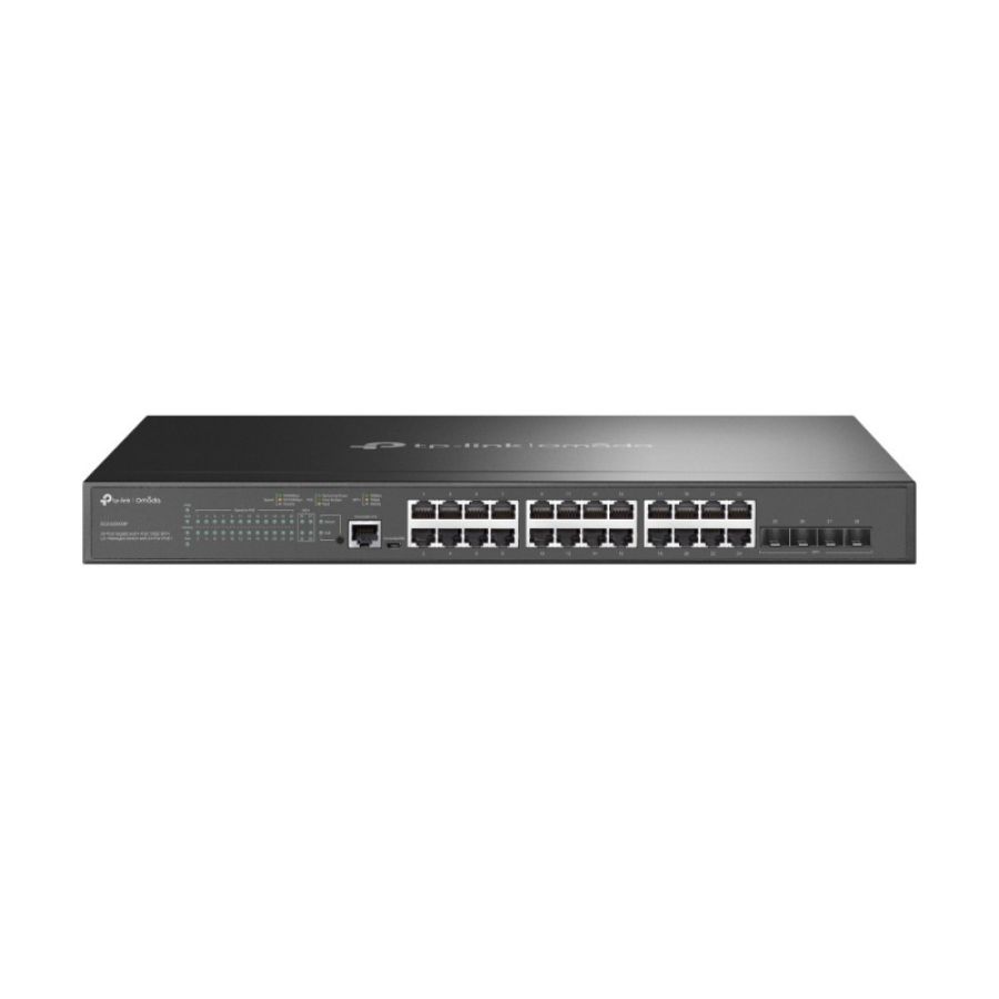 Tp-link omada sg3428xmp switch di rete gestito l2+ gigabit ethernet (10/100/1000) supporto power over ethernet (poe) 1u nero