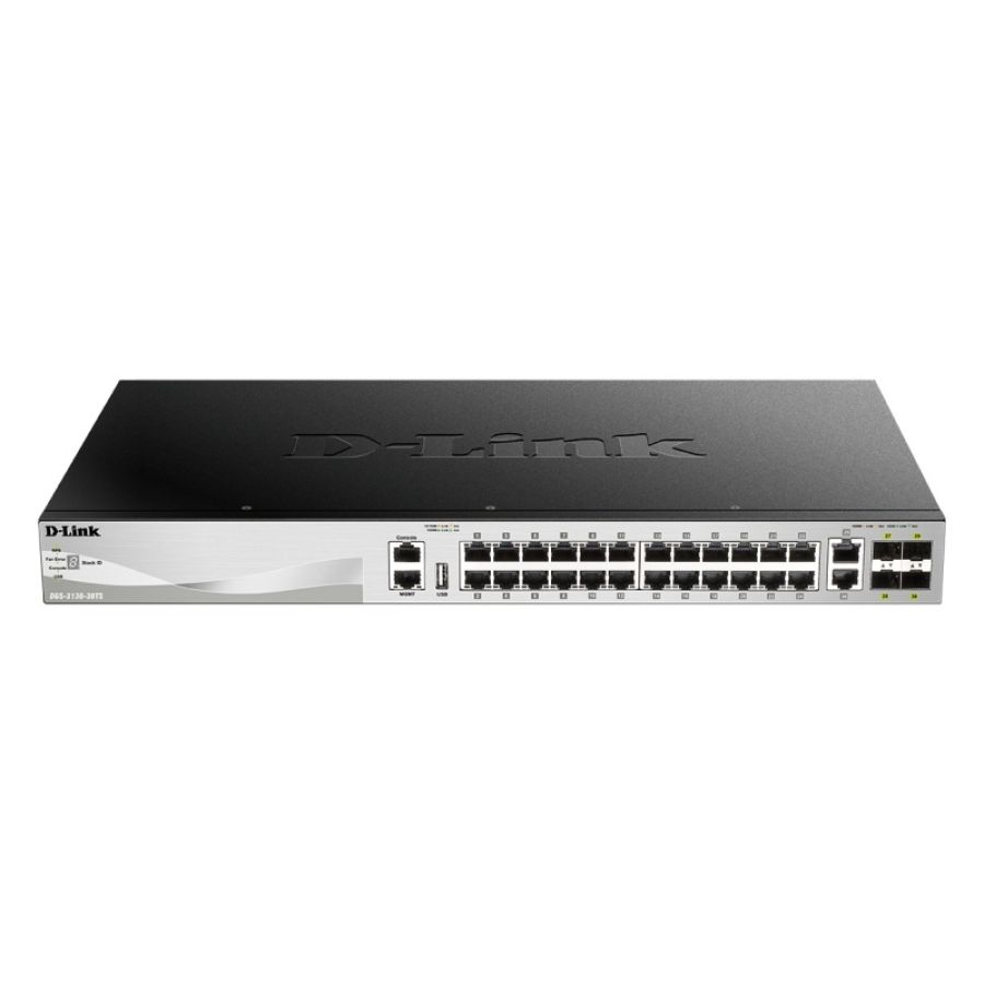 D-link dgs-3130-30ts/e switch di rete gestito l3 gigabit ethernet (10/100/1000) grigio