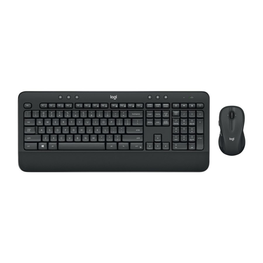 Logitech mk545 advanced wireless keyboard and mouse combo tastiera mouse incluso ufficio rf wireless francese nero