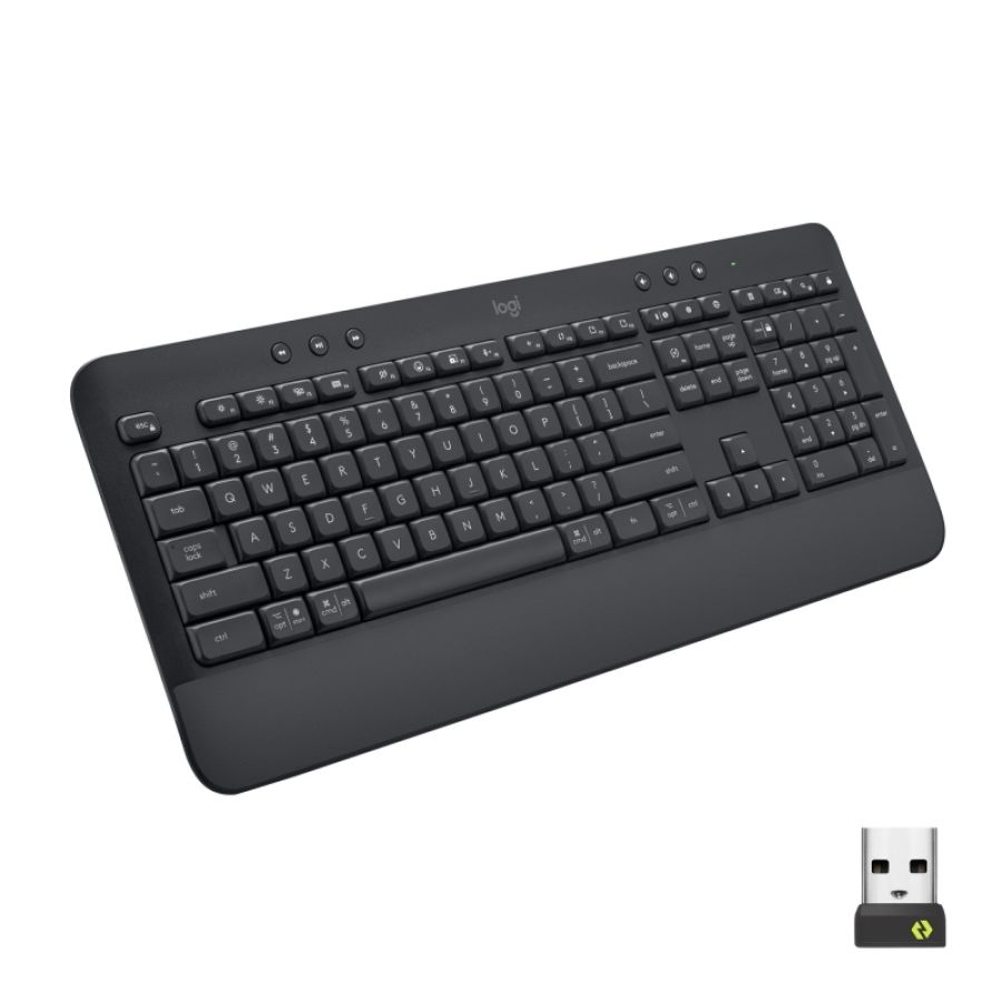 Logitech signature k650 tastiera ufficio bluetooth qwertz svizzere grafite