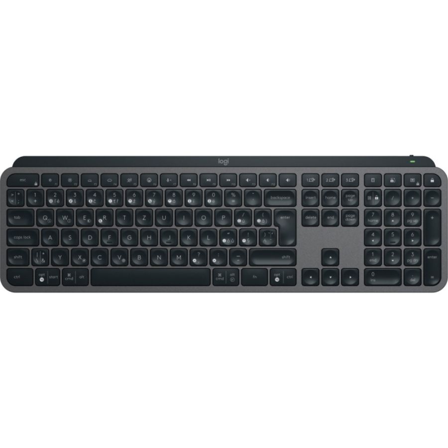 Logitech mx keys s tastiera rf senza fili + bluetooth qwertz ceco grafite