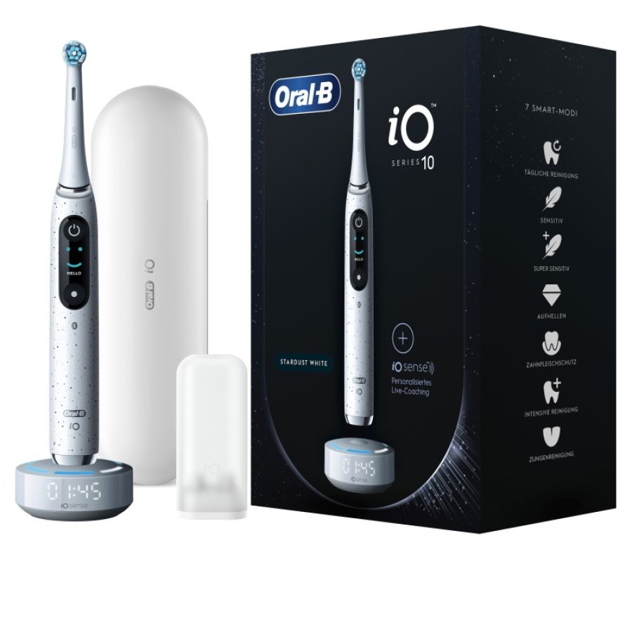 Oral-b io series 10 adulto spazzolino rotante-oscillante bianco