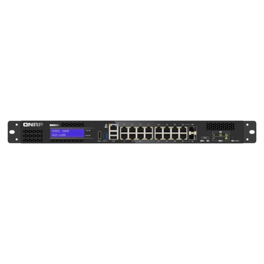 Qnap qgd-1600 gestito gigabit ethernet (10/100/1000) 1u nero, grigio