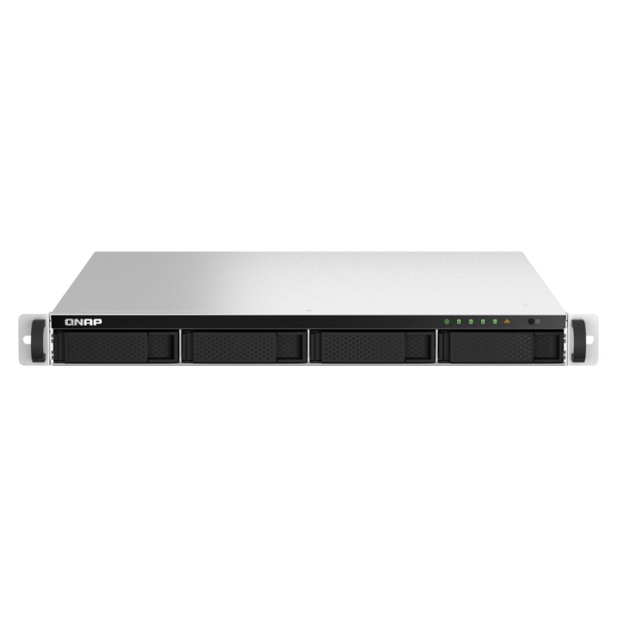 Qnap ts-464u nas rack (1u) collegamento ethernet lan nero n5095