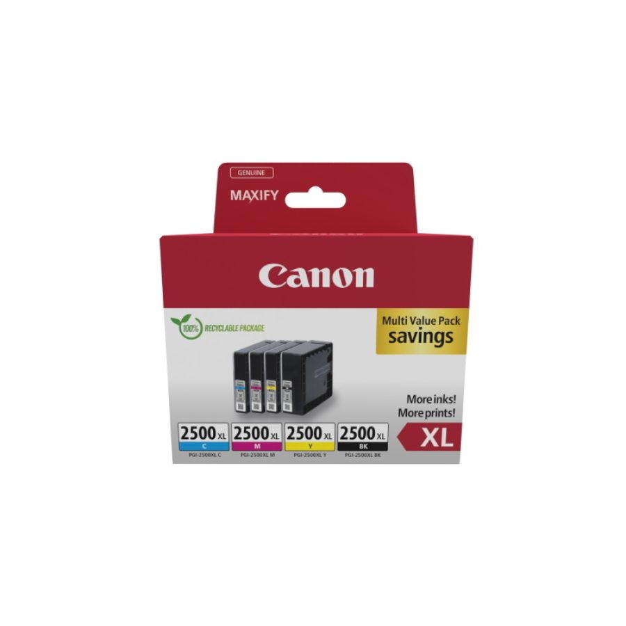 Canon 9254b010 cartuccia d\`inchiostro 4 pz originale resa elevata (xl) nero, ciano, magenta, giallo