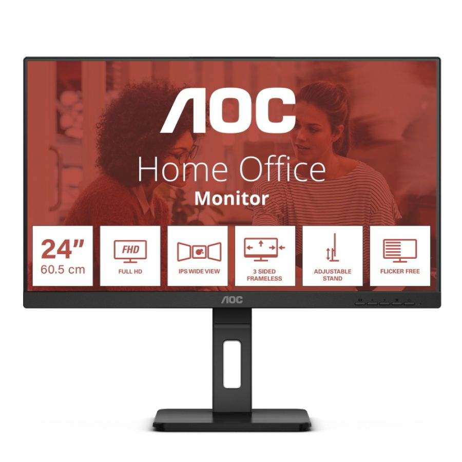 Aoc e3 24e3qaf led display 60,5 cm (23.8\) 1920 x 1080 pixel full hd lcd nero