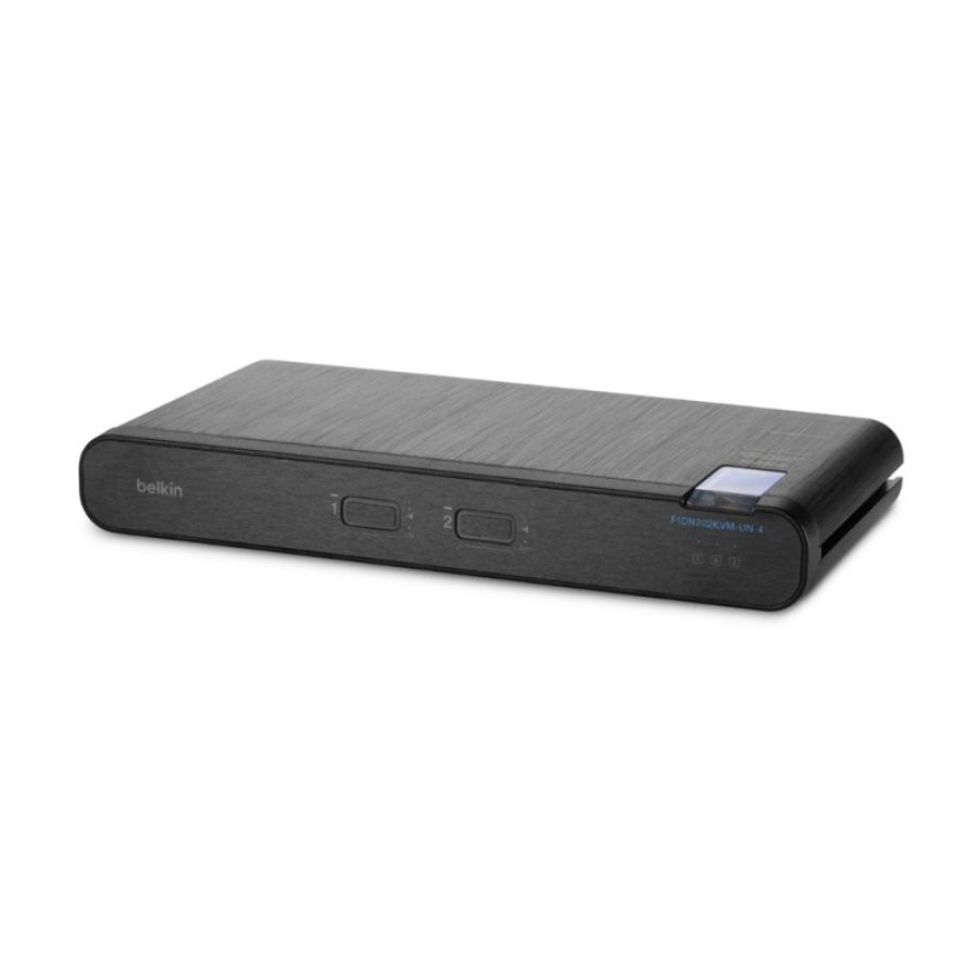 Belkin universal 2nd gen secure switch per keyboard-video-mouse (kvm) montaggio rack nero