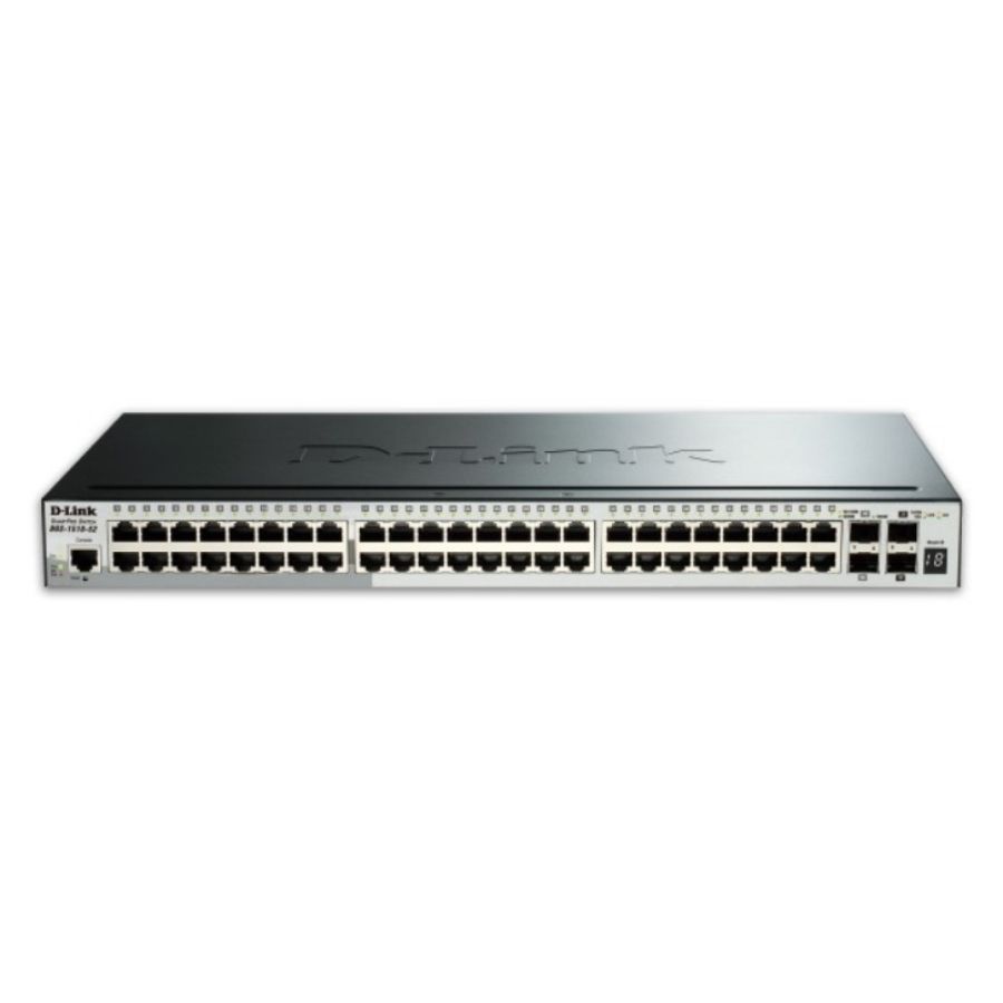 D-link dgs-1510-52x switch di rete gestito l3 gigabit ethernet (10/100/1000) 1u nero