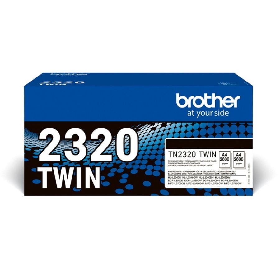 Brother tn-2320twin cartuccia toner 1 pz originale nero