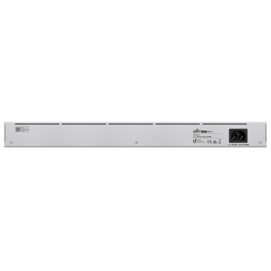 Ubiquiti unifi usw-24 switch di rete gestito l2 gigabit ethernet (10/100/1000) argento