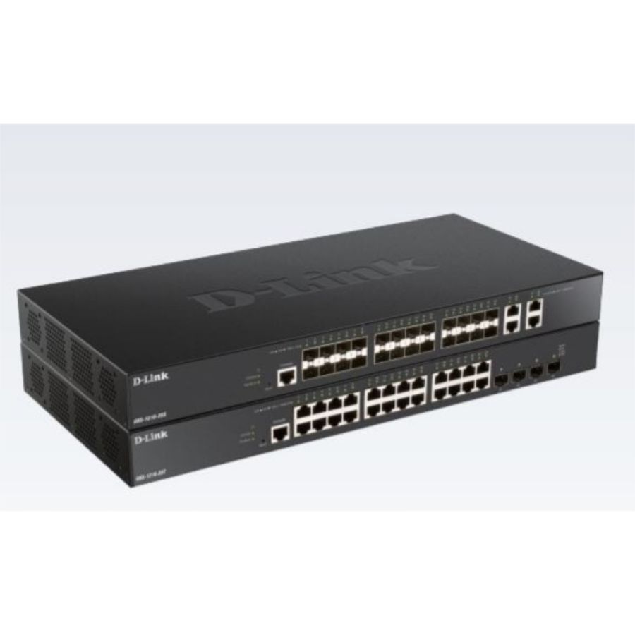 D-link dxs-1210-28t switch di rete gestito l2/l3 10g ethernet (100/1000/10000) 1u nero