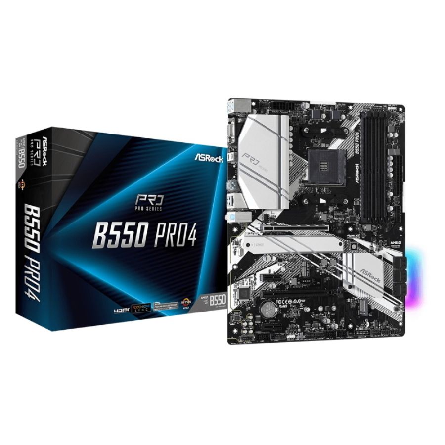 Asrock b550 pro4 amd b550 socket am4 atx