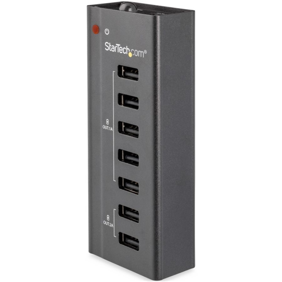 Startech.com stazione ricarica a 7 porte usb con 5x porte 1a e 2x porte 2a