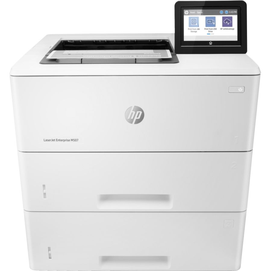 Hp laserjet enterprise m507x, black and white, stampante per stampa, stampa fronte/retro