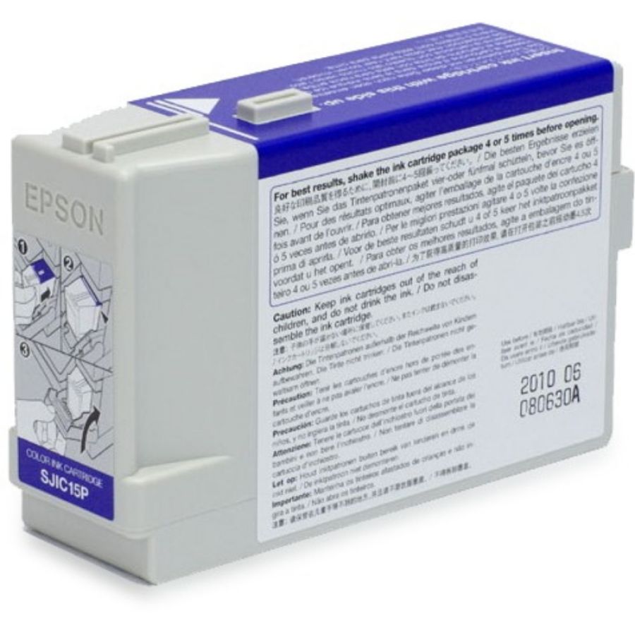 Epson sjic15p(cmy): ink cartridge for colorworks c3400 and tm-c610 (cmy)