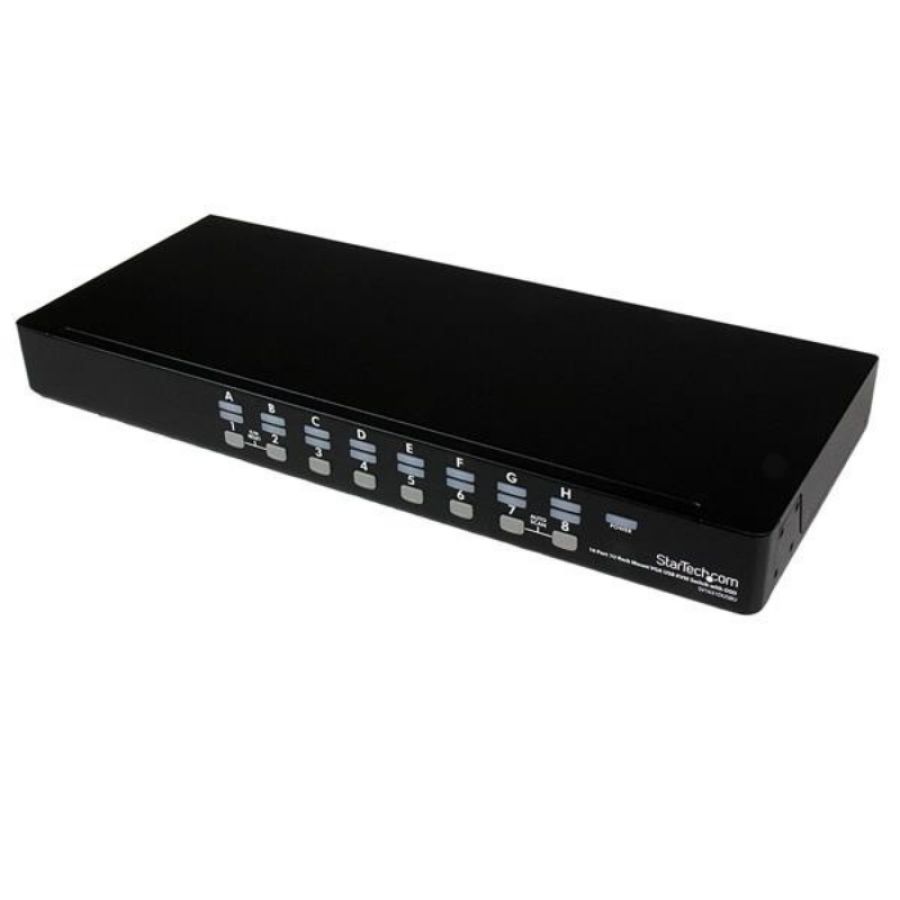 Startech.com switch kvm usb 16 porte, montabile a rack 1u, con osd