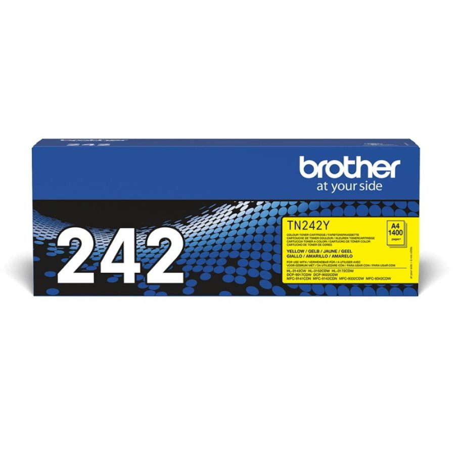 Brother tn-242y cartuccia toner 1 pz originale giallo