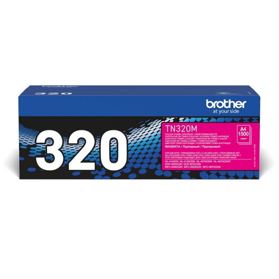 Brother tn-320m cartuccia toner 1 pz originale magenta