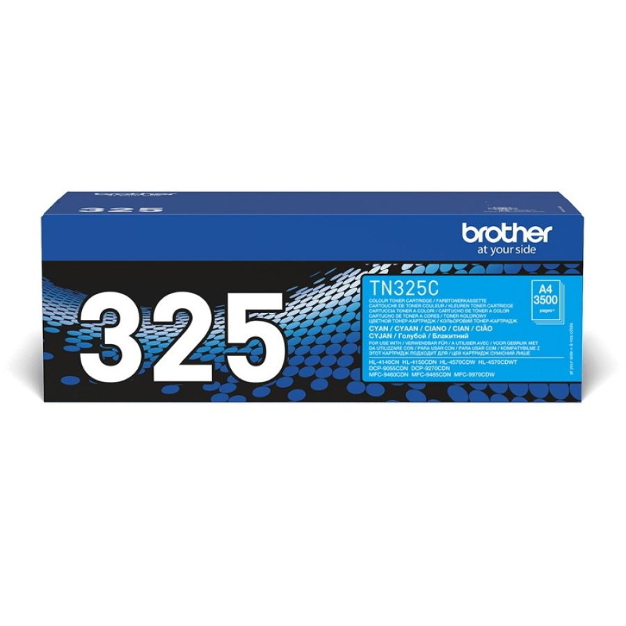 Brother tn-325c cartuccia toner 1 pz originale ciano