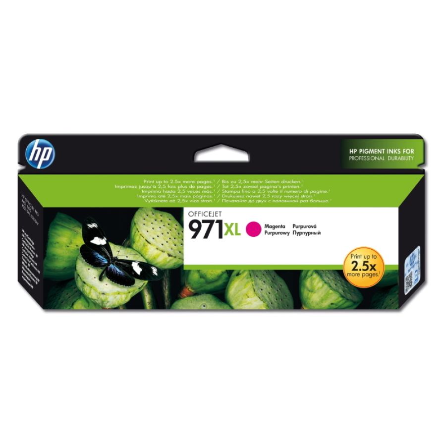 Hp cartuccia originale inchiostro magenta ad alta capacità 971xl