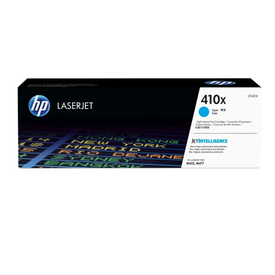 Hp cartuccia toner originale ciano ad alta capacità laserjet 410x