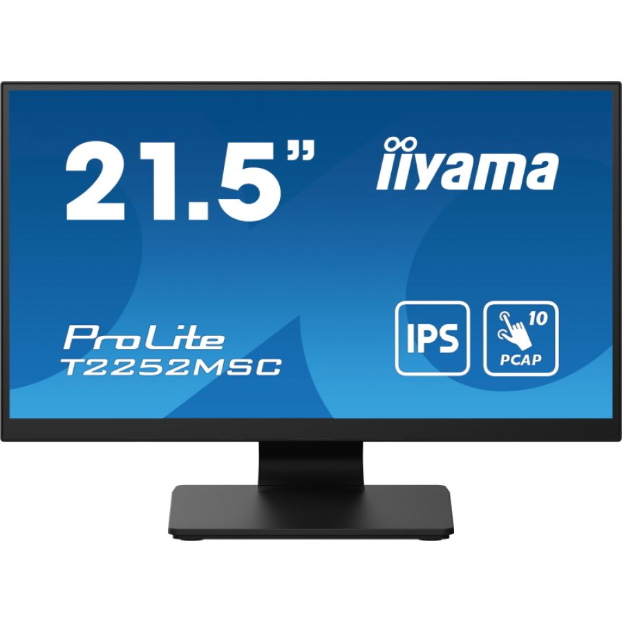 Iiyama prolite t2252msc-b2 monitor pc 54,6 cm (21.5\) 1920 x 1080 pixel full hd lcd touch screen nero
