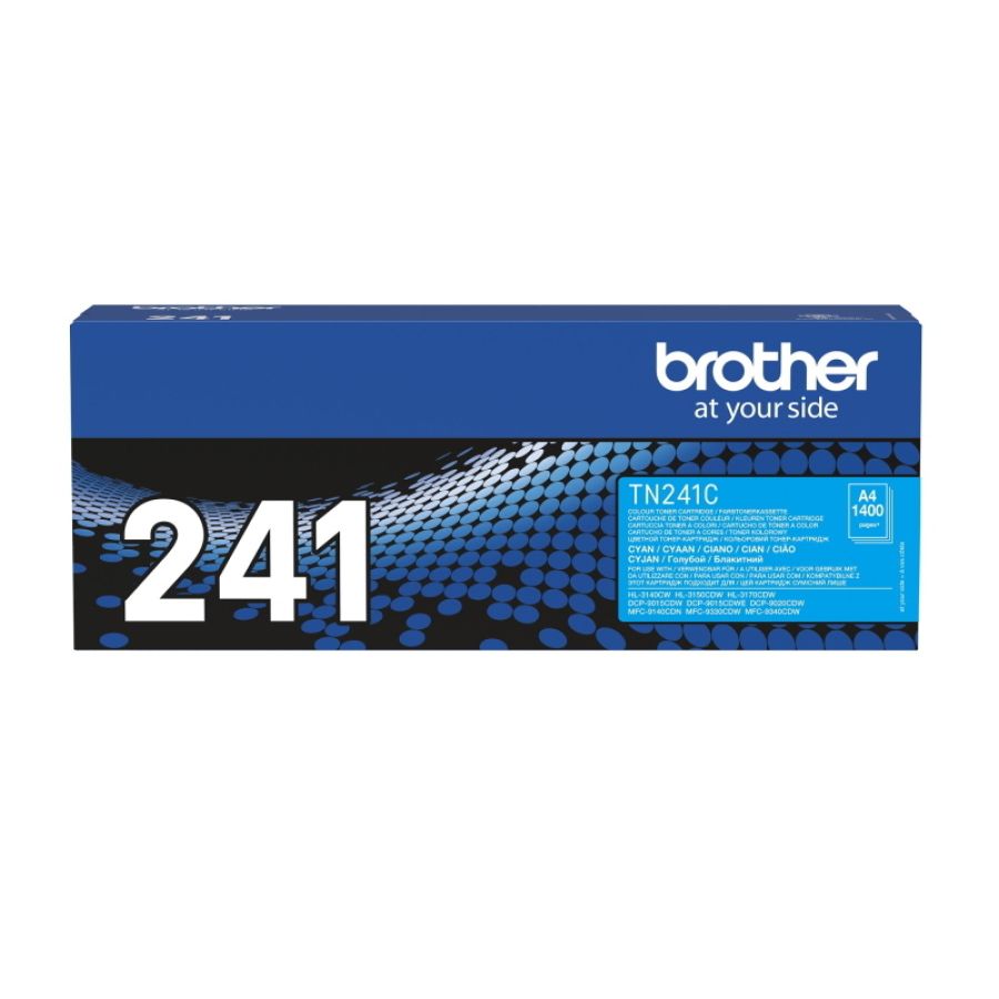 Brother tn-241c cartuccia toner 1 pz originale ciano