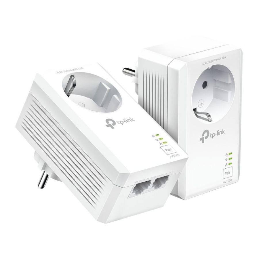 Tp-link tl-pa7027p kit adattatore di rete powerline 1000 mbit/s collegamento ethernet lan bianco 2 pz