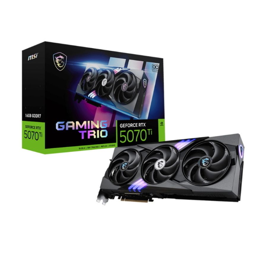 Msi gaming geforce rtx 5070 ti 16g trio oc nvidia 16 gb gddr7