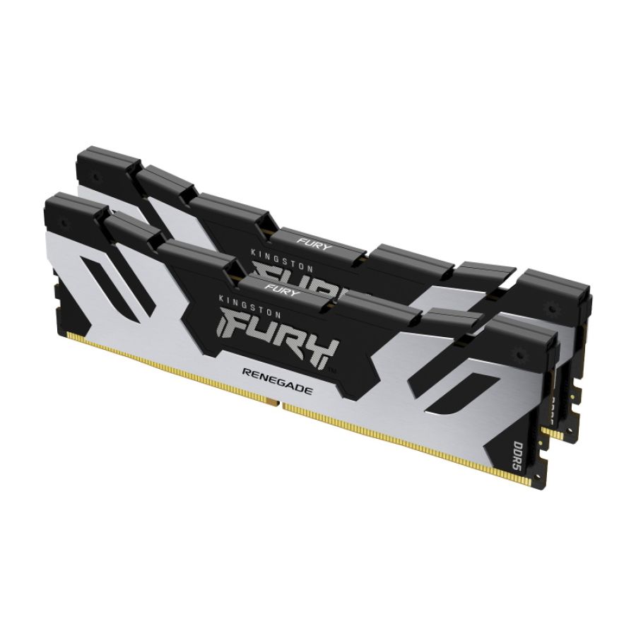 Kingston technology fury 32gb 6400mt/s ddr5 cl32 dimm (kit da 2) renegade silver
