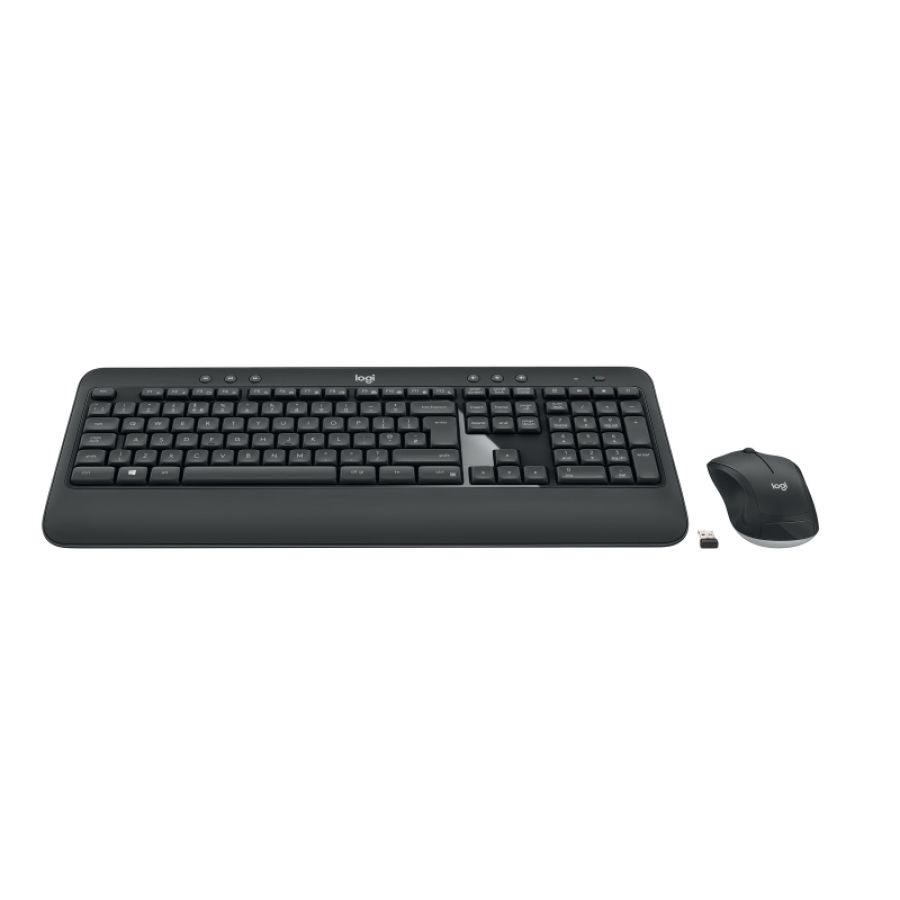 Logitech advanced mk540 tastiera mouse incluso universale usb qwerty spagnolo nero, bianco