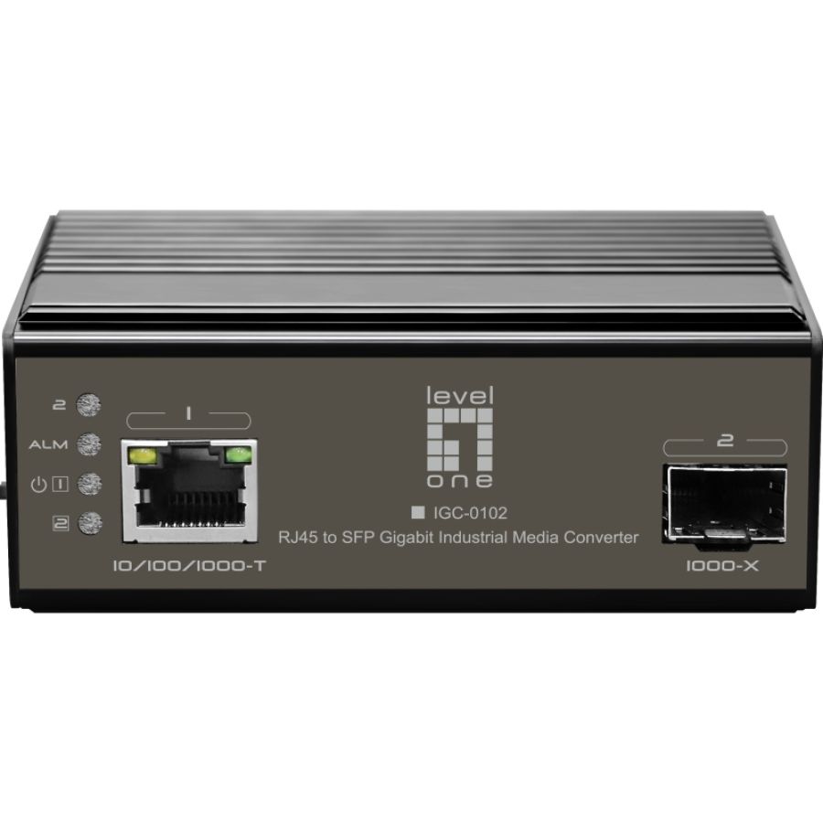 Levelone igc-0102 convertitore multimediale di rete 1000 mbit/s nero