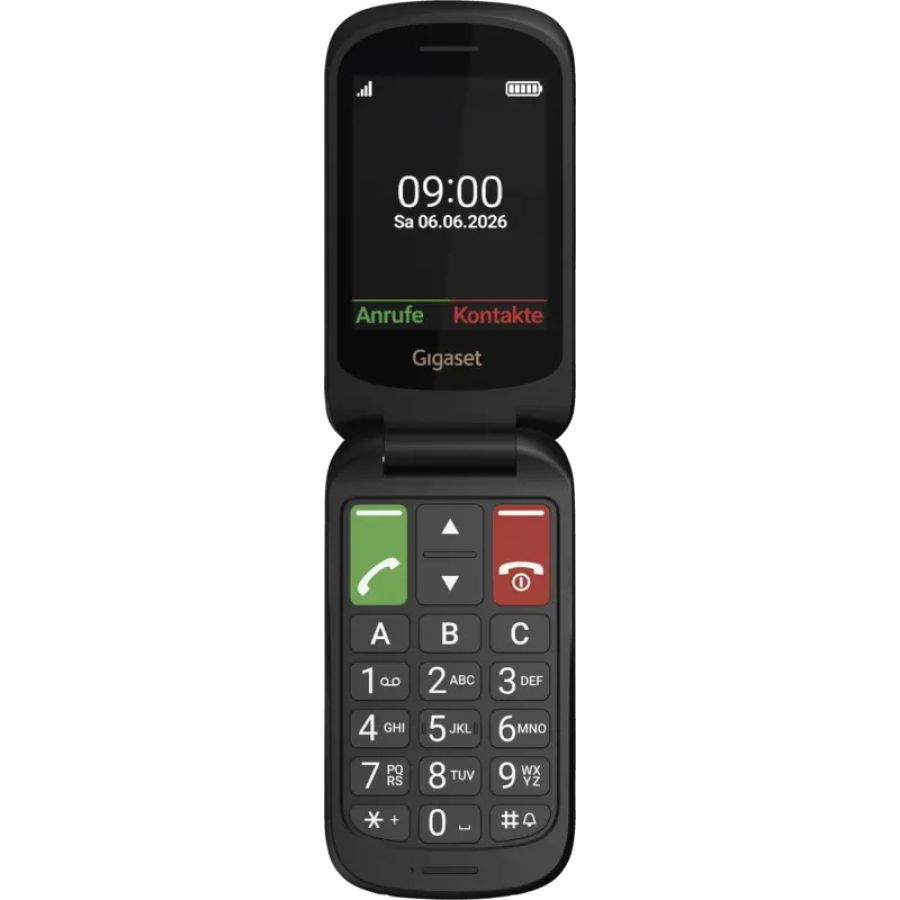 Gigaset gl40 (nero) - telefono cellulare 4g senior clamshell