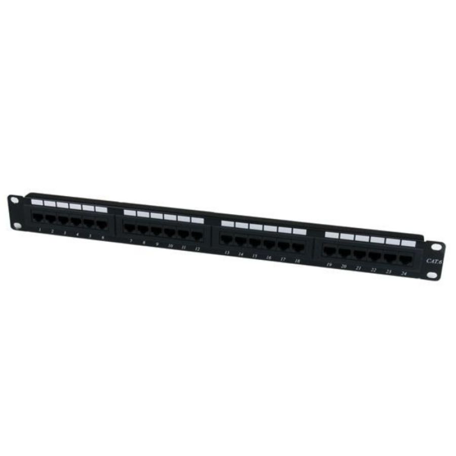 Startech.com patch panel cat 6 a 24 porte 1u - pannello di cablaggio per rete cat6