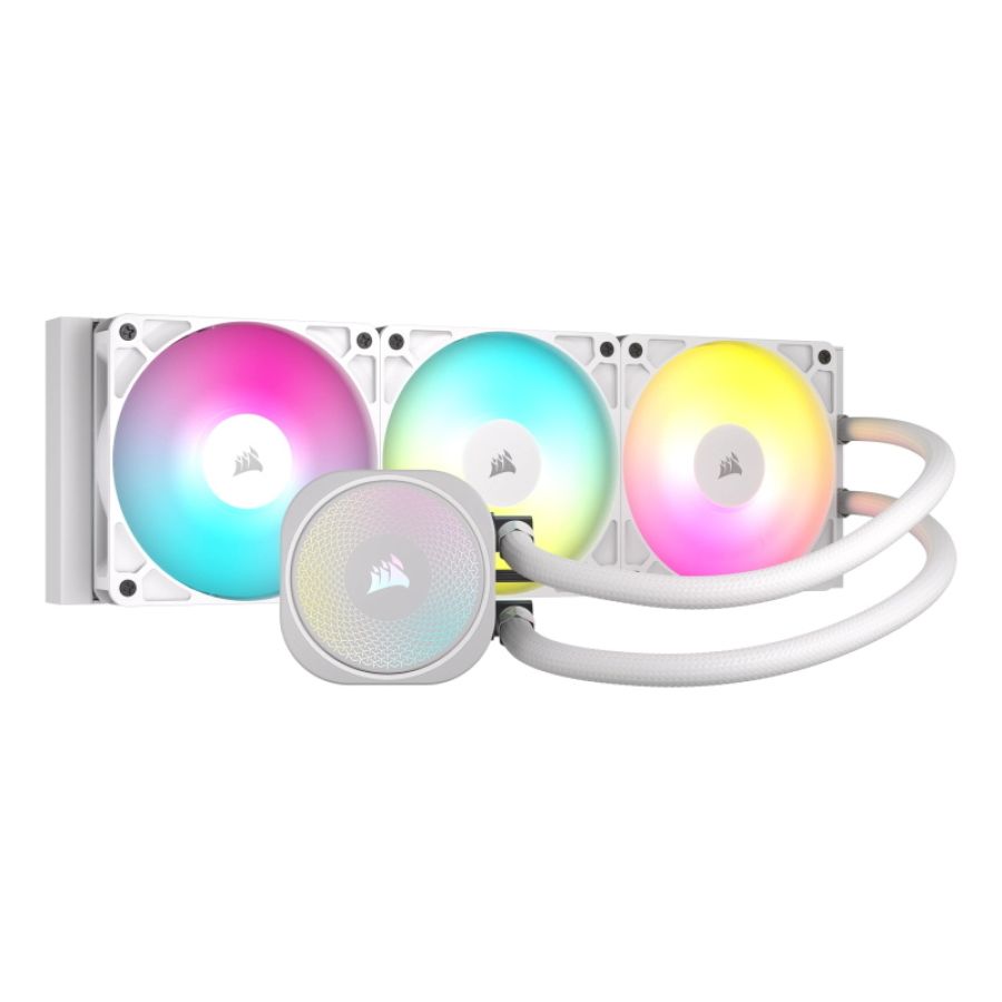 Corsair nautilus 360 rs argb liquid processore raffreddatore di liquidi tutto in uno bianco 1 pz