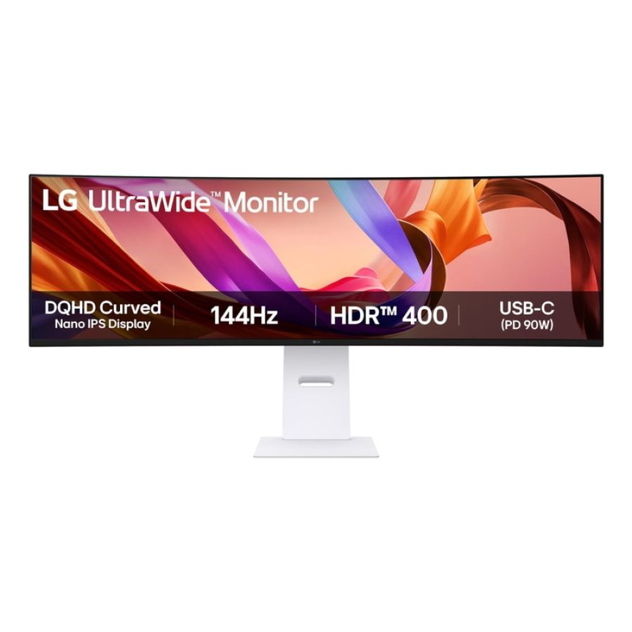 Lg 49u950a-w monitor pc 124,5 cm (49\) 5120 x 1440 pixel dual qhd led nero, bianco