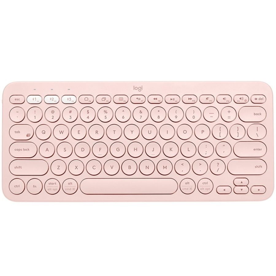 Logitech k380 multi-device tastiera bluetooth qwertz tedesco rosa