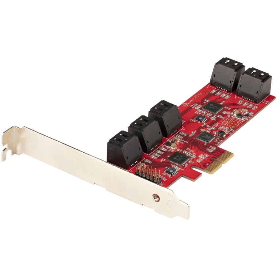Startech.com scheda pcie sata - scheda di espansione pcie sata a 10 porte - 6 gbps - staffa a profilo basso/alto - 10