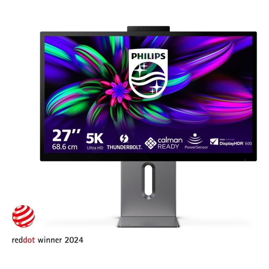 Philips brilliance 27e3u7903/00 monitor pc 68,6 cm (27\) 5120 x 2880 pixel 5k ultra hd lcd grigio